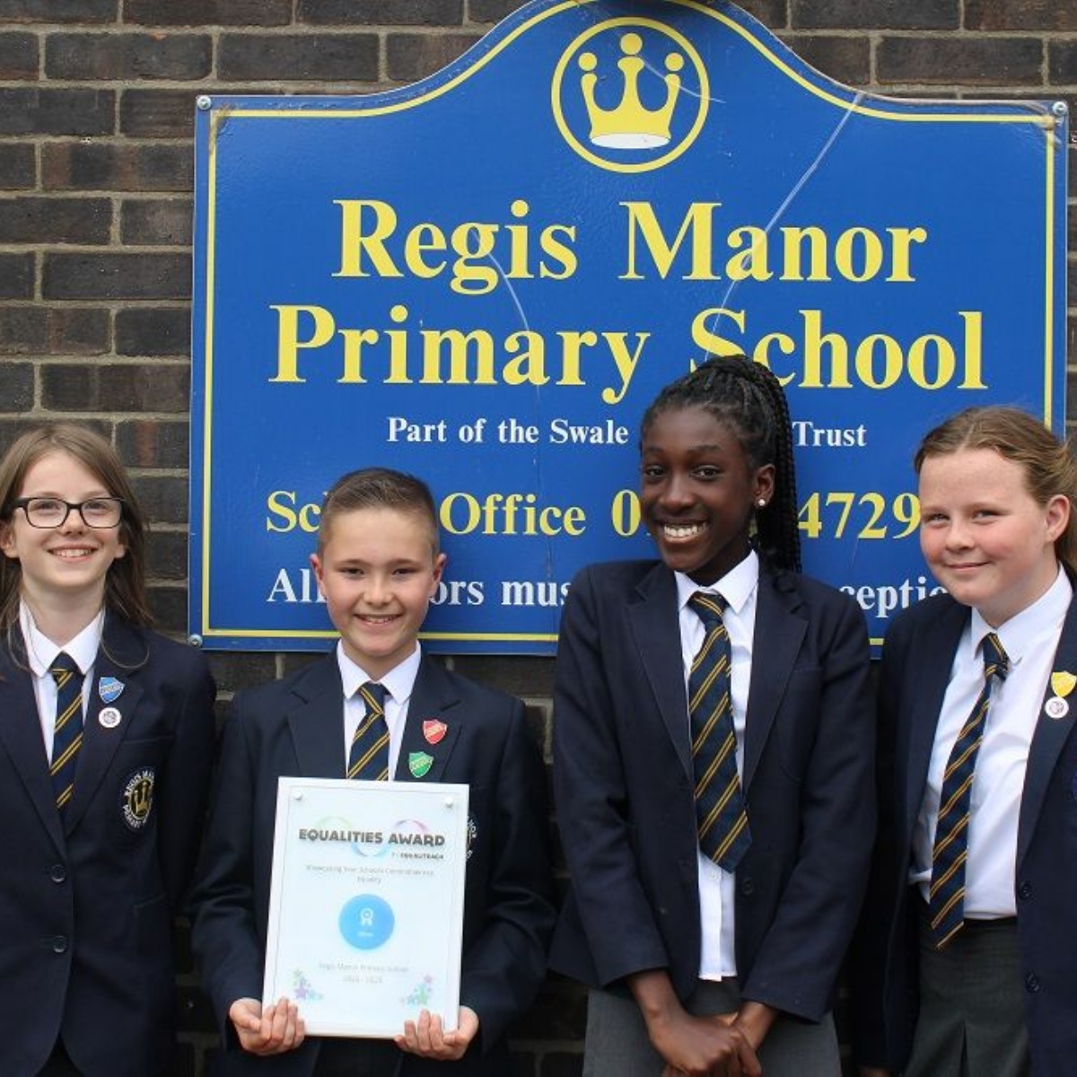 Regis Manor Primary School Silver Equalities Award